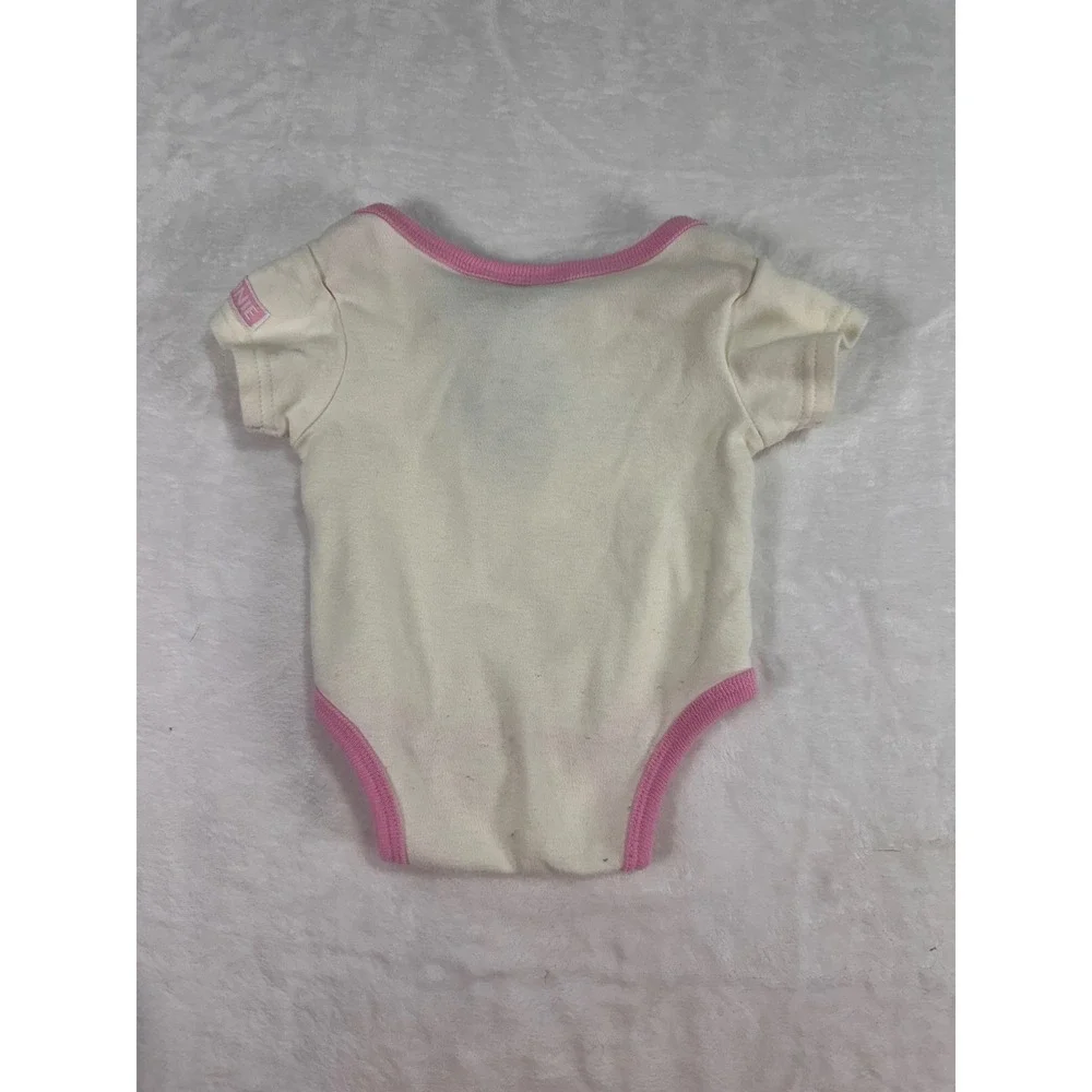 Disney Baby Minnie Mouse Bodysuit Preemie Cream Pink Short Sleeve Infant Girl